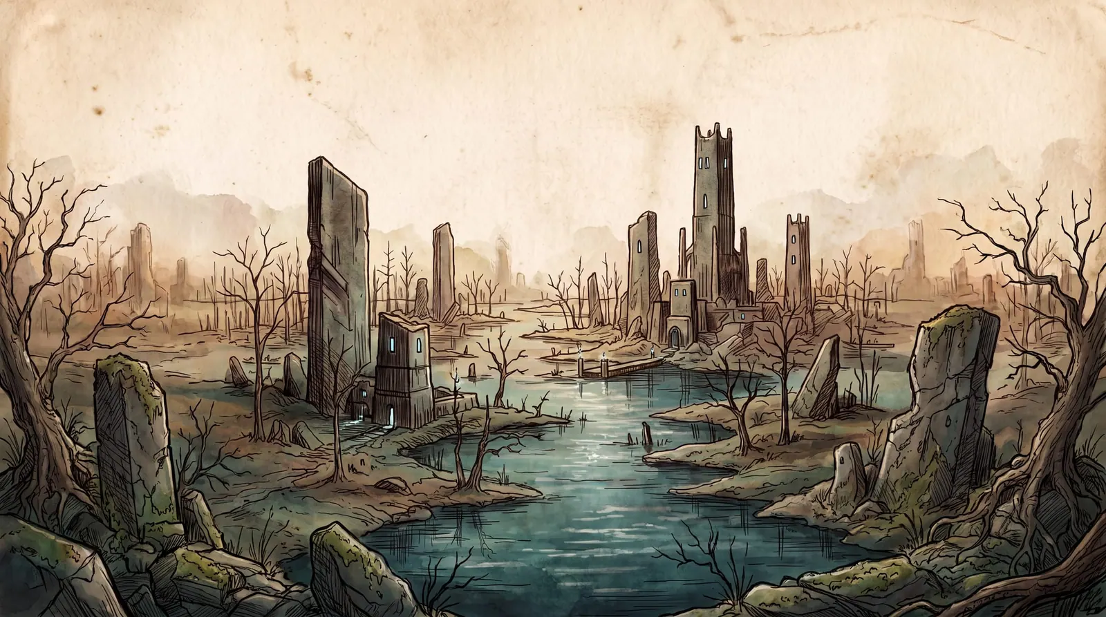 The Hollow Marches — the east · inhabited, not owned