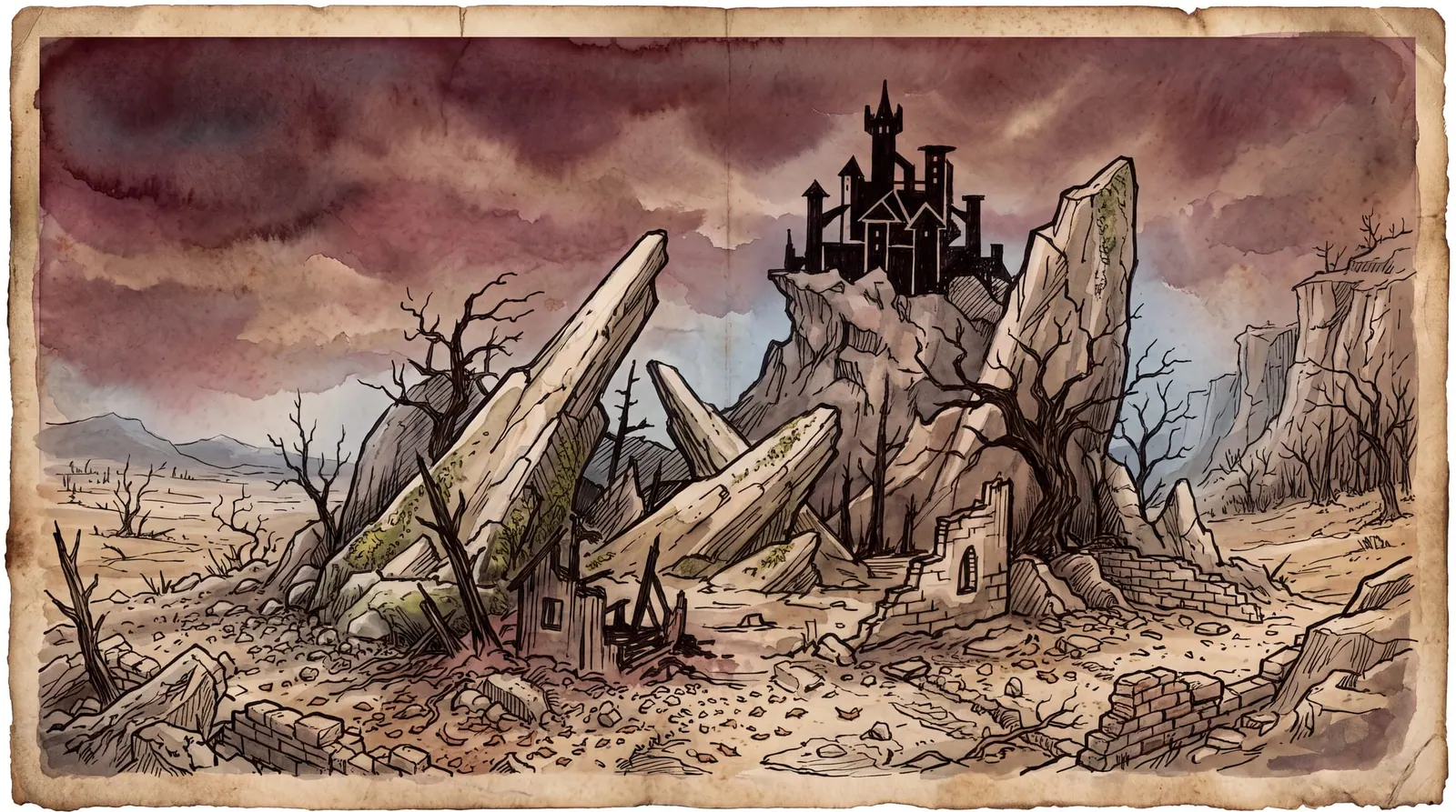 The Crimson Reach — the south · under the warlock-lords