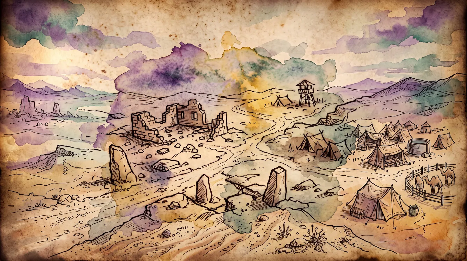 The Wasteland — the center · claimed by none