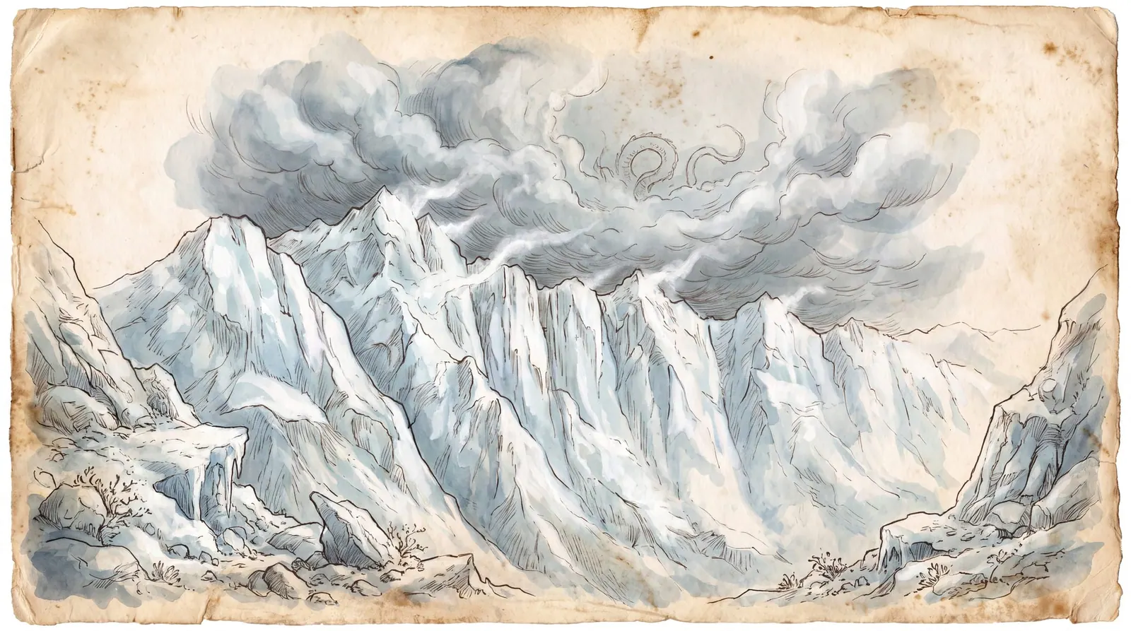 The Winter Above — the high range · no road, no claim